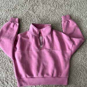 Abercrombie fleece lined quarter zip